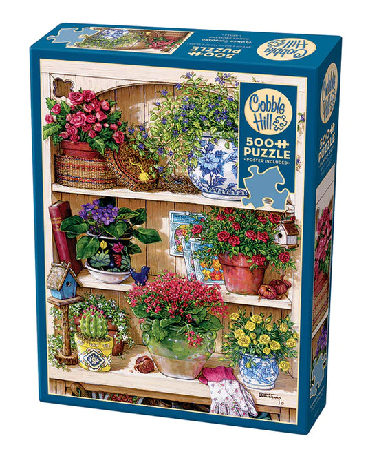 Flower Cupboard 500 Piece Jigsaw Puzzle by Cobble Hill