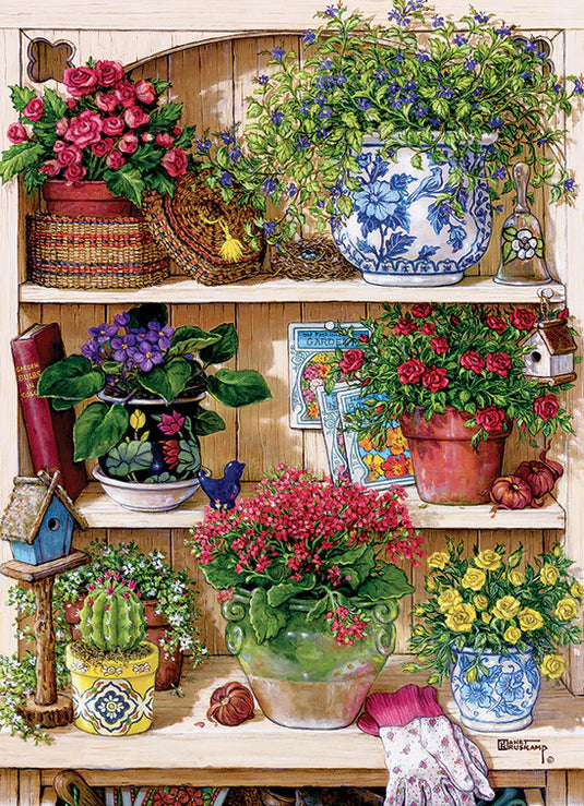 Flower Cupboard 500 Piece Jigsaw Puzzle by Cobble Hill