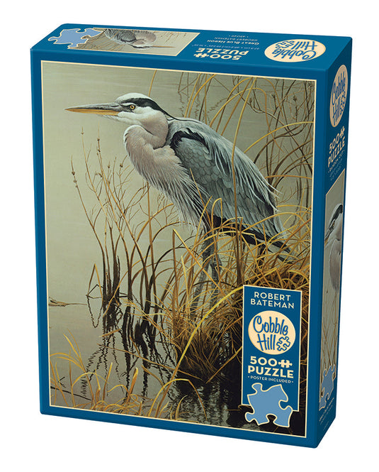 Great Blue Heron 500 Piece Jigsaw Puzzle by Cobble Hill - 1