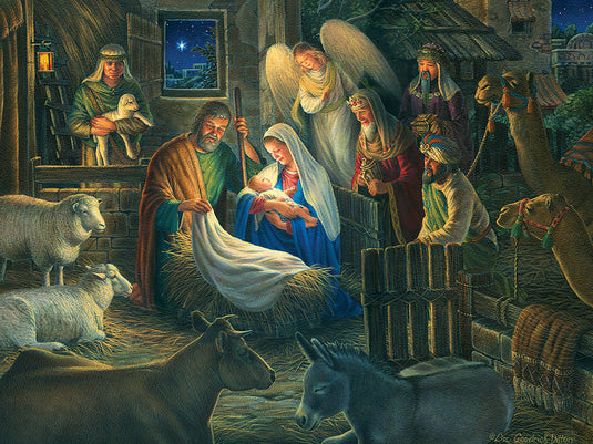 Away in a Manger 500 Piece Jigsaw Puzzle by Cobble Hill - 2