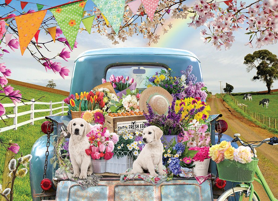 Country Truck in Spring 500 Piece Jigsaw Puzzle by Cobble Hill