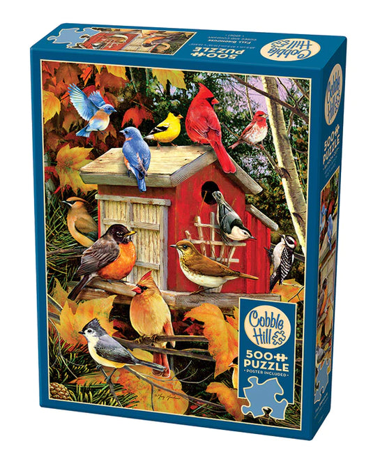 Fall Birdhouse 500 Piece Jigsaw Puzzle by Cobble Hill