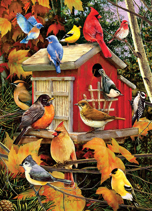 Fall Birdhouse 500 Piece Jigsaw Puzzle by Cobble Hill