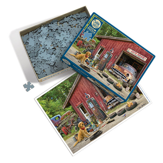 Auto Repair 500 Piece Jigsaw Puzzle by Cobble Hill - 2