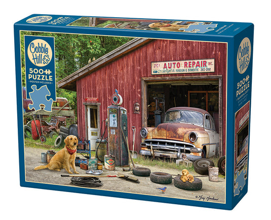 Auto Repair 500 Piece Jigsaw Puzzle by Cobble Hill - 1