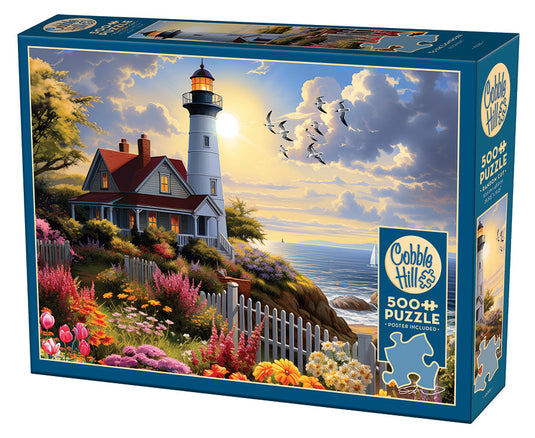 To the Lighthouse 500 Piece Jigsaw Puzzle by Cobble Hill - 1