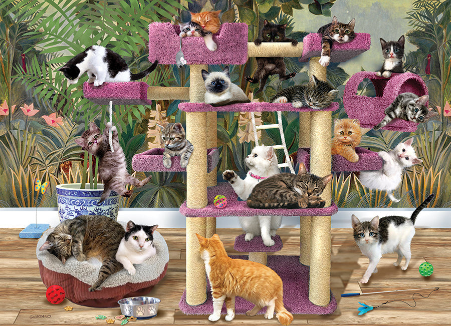 Jungle Cats 500 Piece Jigsaw Puzzle by Cobble Hill