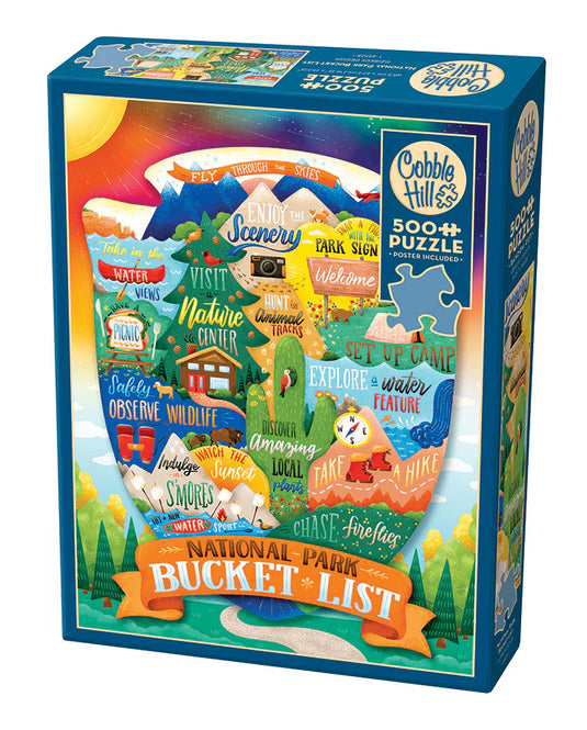 National Park Bucket List 500 Piece Jigsaw Puzzle by Cobble Hill