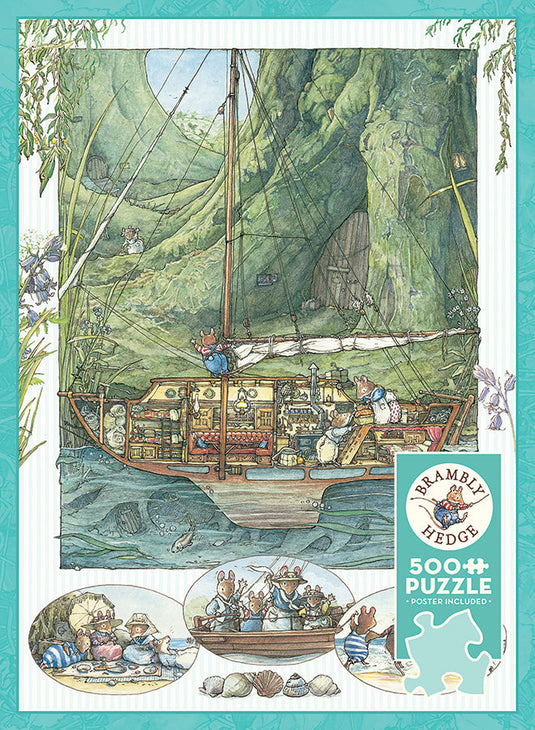 Brambly Hedge All Aboard! 500 Piece Jigsaw Puzzle by Cobble Hill - 1