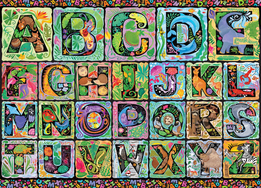 A to Z 500 Piece Jigsaw Puzzle by Cobble Hill - 2