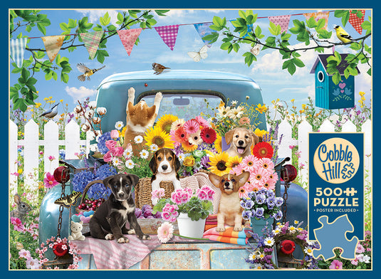 Country Truck in Summer 500 Piece Jigsaw Puzzle by Cobble Hill - 4