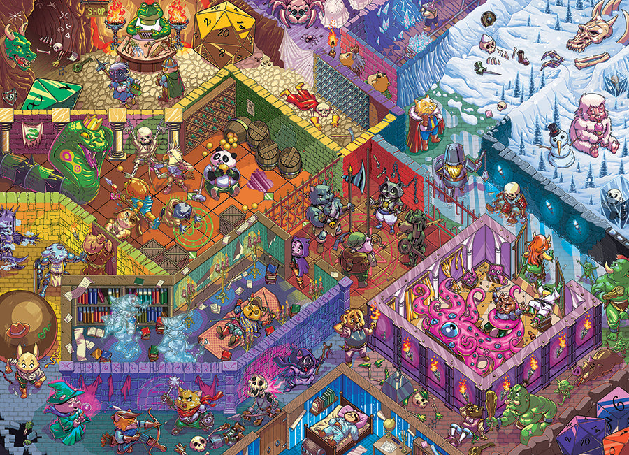 Dungeon Run 500 Piece Jigsaw Puzzle by Cobble Hill