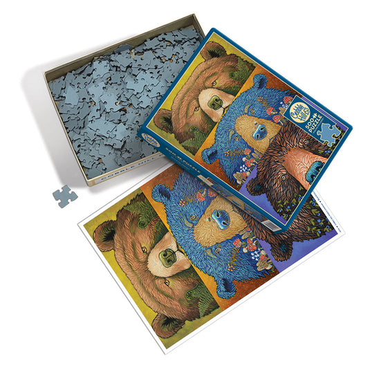 Bear Eyes: Harvest 500 Piece Jigsaw Puzzle by Cobble Hill - 3