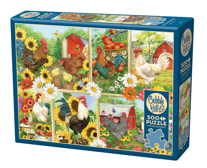 Cockadoodledo 500 Piece Jigsaw Puzzle by Cobble Hill