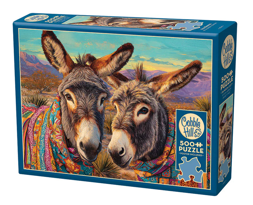 Dos Burros 500 Piece Jigsaw Puzzle by Cobble Hill