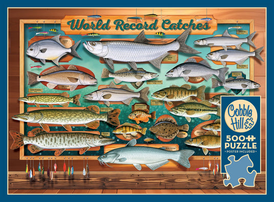 World Record Catches 500 Piece Jigsaw Puzzle by Cobble Hill