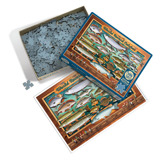 World Record Catches 500 Piece Jigsaw Puzzle by Cobble Hill