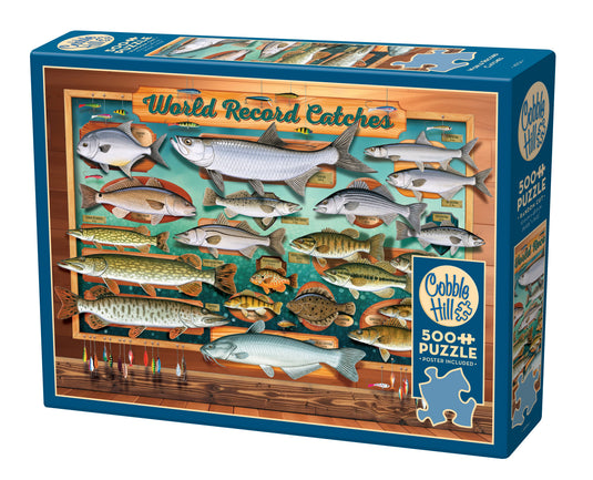 World Record Catches 500 Piece Jigsaw Puzzle by Cobble Hill