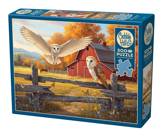 Barn and Owls 500 Piece Jigsaw Puzzle by Cobble Hill