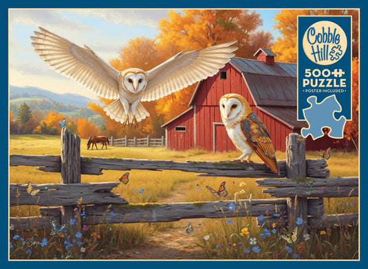Barn and Owls 500 Piece Jigsaw Puzzle by Cobble Hill