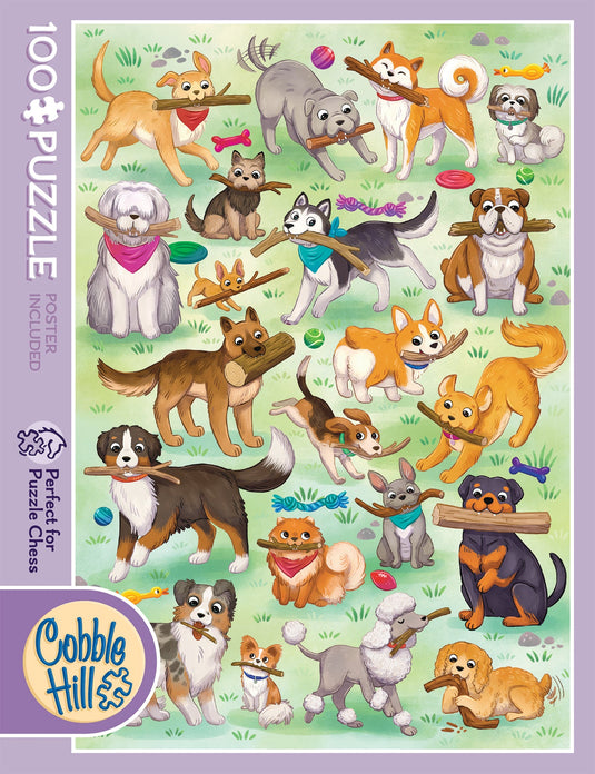 Fetch! 100 Piece Jigsaw Puzzle by Cobble Hill