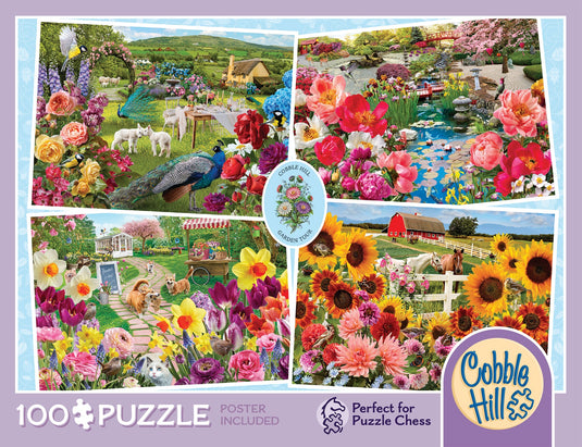 Garden Tour 100 Piece Jigsaw Puzzle by Cobble Hill