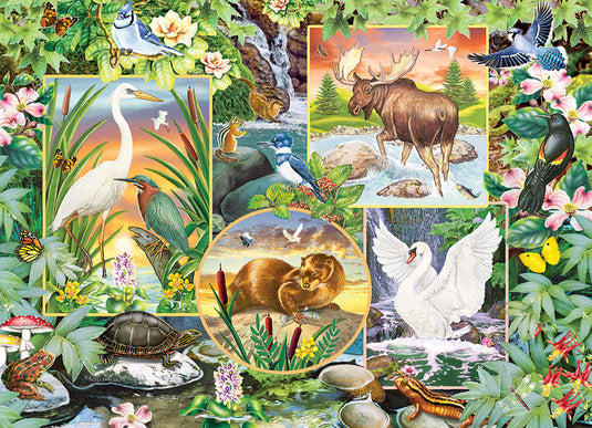 River Magic 350 (Family) Piece Jigsaw Puzzle by Cobble Hill - 2