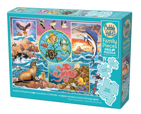 Ocean Magic 350 (Family) Piece Jigsaw Puzzle by Cobble Hill - 1