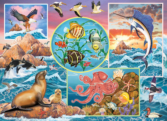 Ocean Magic 350 (Family) Piece Jigsaw Puzzle by Cobble Hill - 2