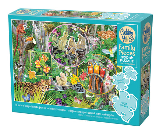 Rainforest Magic 350 (Family) Piece Jigsaw Puzzle by Cobble Hill - 1