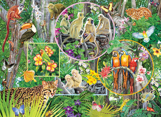 Rainforest Magic 350 (Family) Piece Jigsaw Puzzle by Cobble Hill - 2