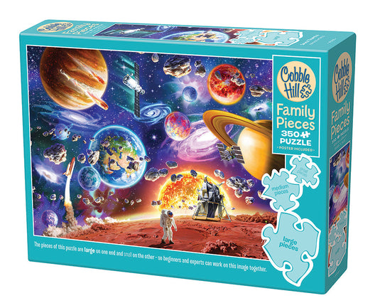 Space Travels 350 (Family) Piece Jigsaw Puzzle by Cobble Hill - 1