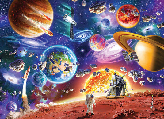 Space Travels 350 (Family) Piece Jigsaw Puzzle by Cobble Hill - 2