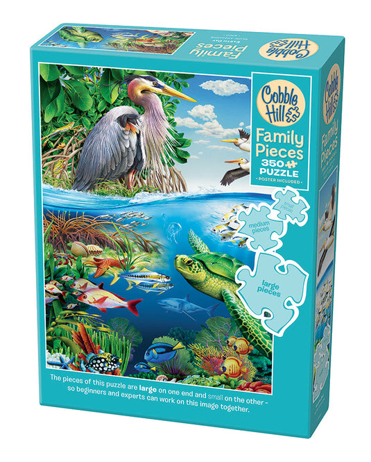 Earth Day 350 (Family) Piece Jigsaw Puzzle by Cobble Hill - 1