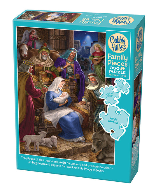 Holy Night 350 (Family) Piece Jigsaw Puzzle by Cobble Hill - 1