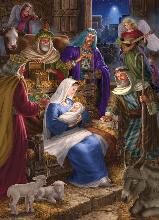 Holy Night 350 (Family) Piece Jigsaw Puzzle by Cobble Hill - 2