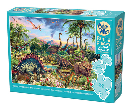 Prehistoric Party 350 (Family) Piece Jigsaw Puzzle by Cobble Hill - 1