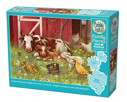 Barnyard Babies 350 (Family) Piece Jigsaw Puzzle by Cobble Hill - 1