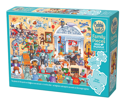 Cats and Dogs Museum 350 (Family) Piece Jigsaw Puzzle by Cobble Hill - 1