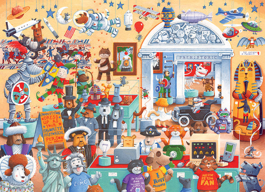 Cats and Dogs Museum 350 (Family) Piece Jigsaw Puzzle by Cobble Hill - 2
