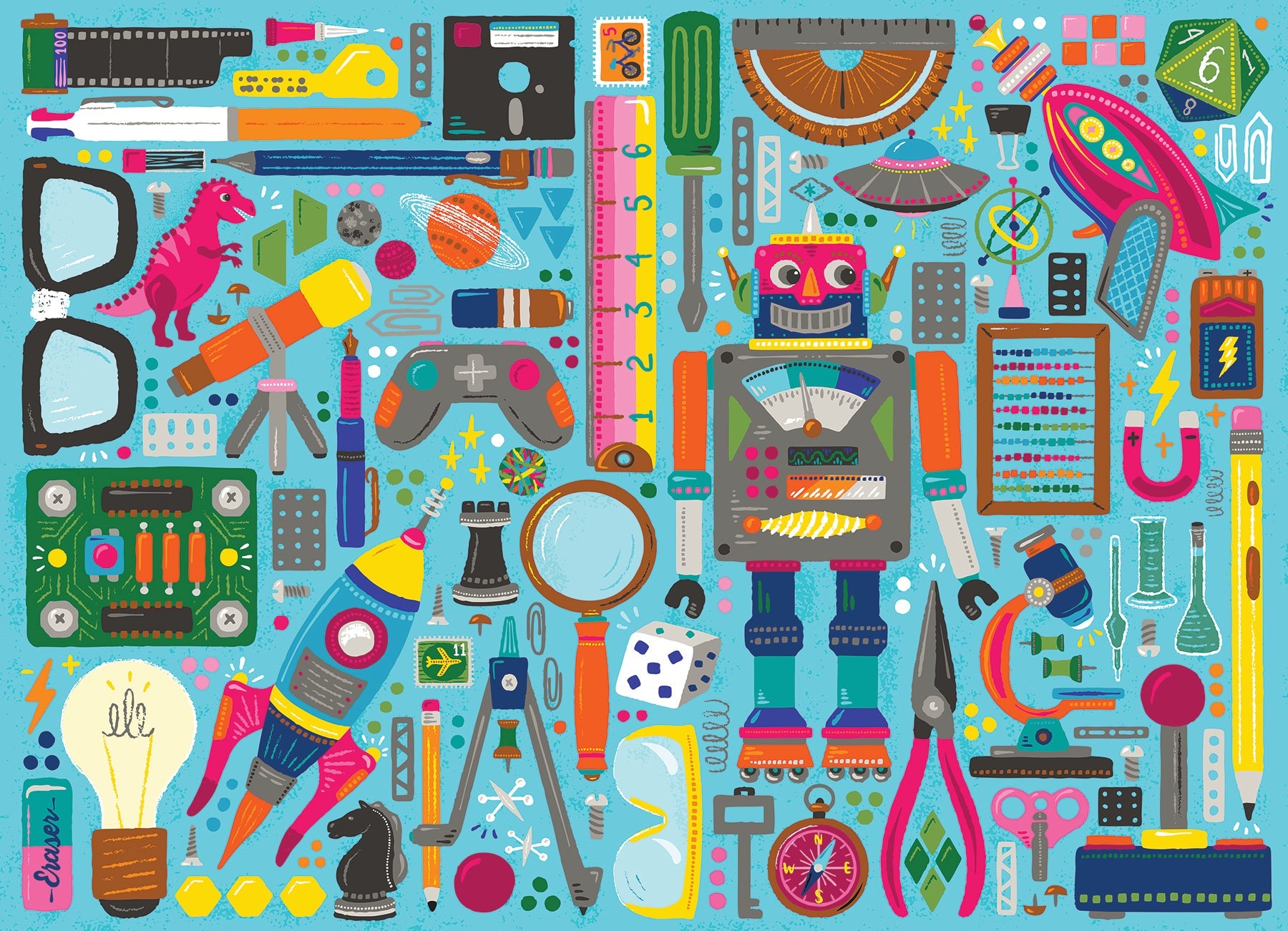 Nerdy Junk Drawer (Family) 350 Piece Jigsaw Puzzle by Cobble Hill
