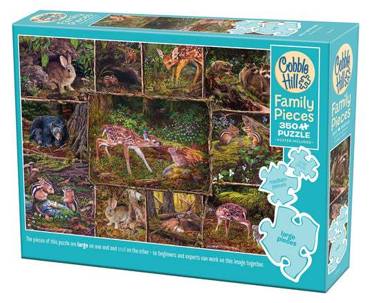Into the Woods (Family) 350 Piece Jigsaw Puzzle by Cobble Hill - 1