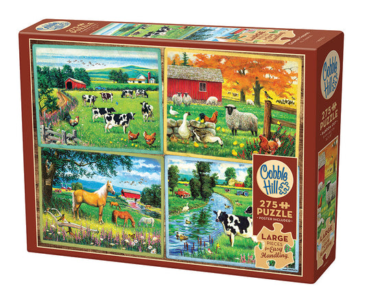 Country Friends 275 (Easy Handling) Piece Jigsaw Puzzle by Cobble Hill - 1