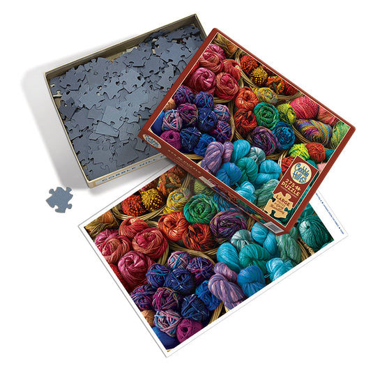 A Yen for Yarn 275 (Easy Handling) Piece Jigsaw Puzzle by Cobble Hill - 2