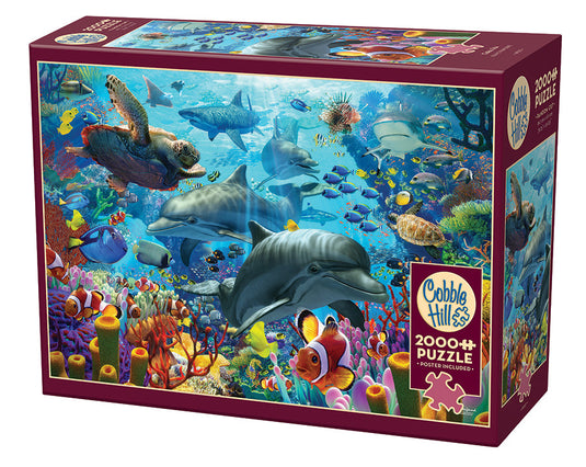 Coral Sea 2000 Piece Jigsaw Puzzle by Cobble Hill - 1