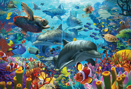 Coral Sea 2000 Piece Jigsaw Puzzle by Cobble Hill - 2