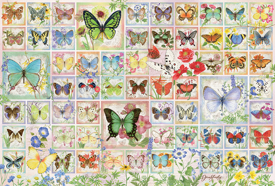 Butterflies and Blossoms 2000 Piece Jigsaw Puzzle by Cobble Hill