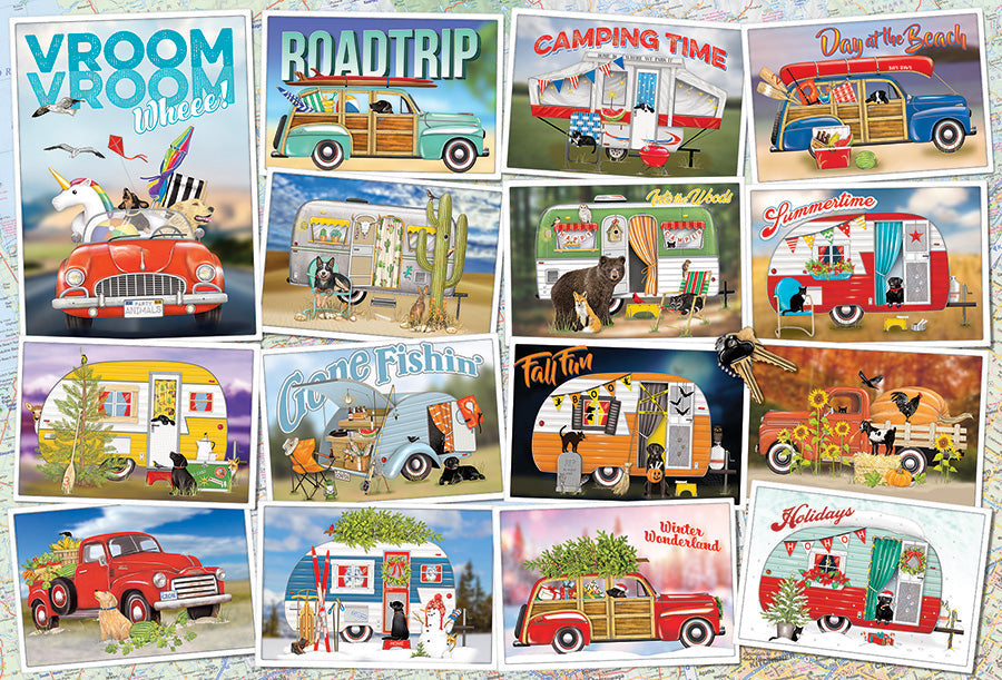 Vroom Vroom 2000 Piece Jigsaw Puzzle by Cobble Hill