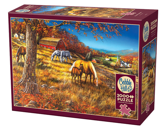 Hillside Gathering 2000 Piece Jigsaw Puzzle by Cobble Hill - 1