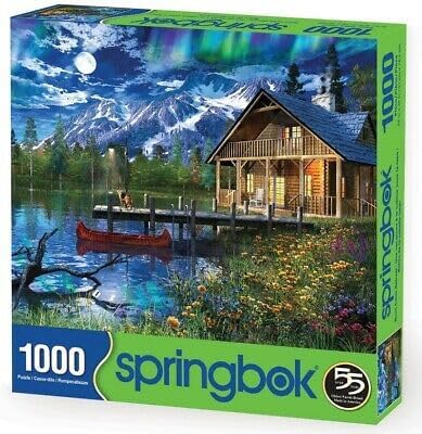 Moon Cabin Retreat 1000 Piece Jigsaw Puzzle by Springbok - 1